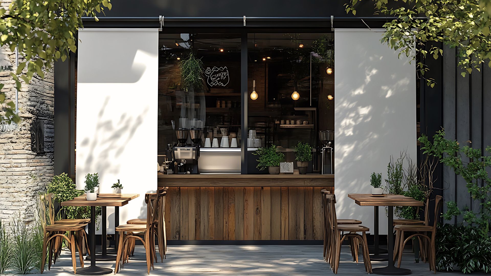 モダンなコーヒーショップ